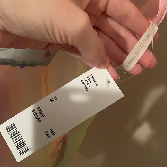 NWT Urban Outfitters Rainbow sheer dress - Picture 8 of 12